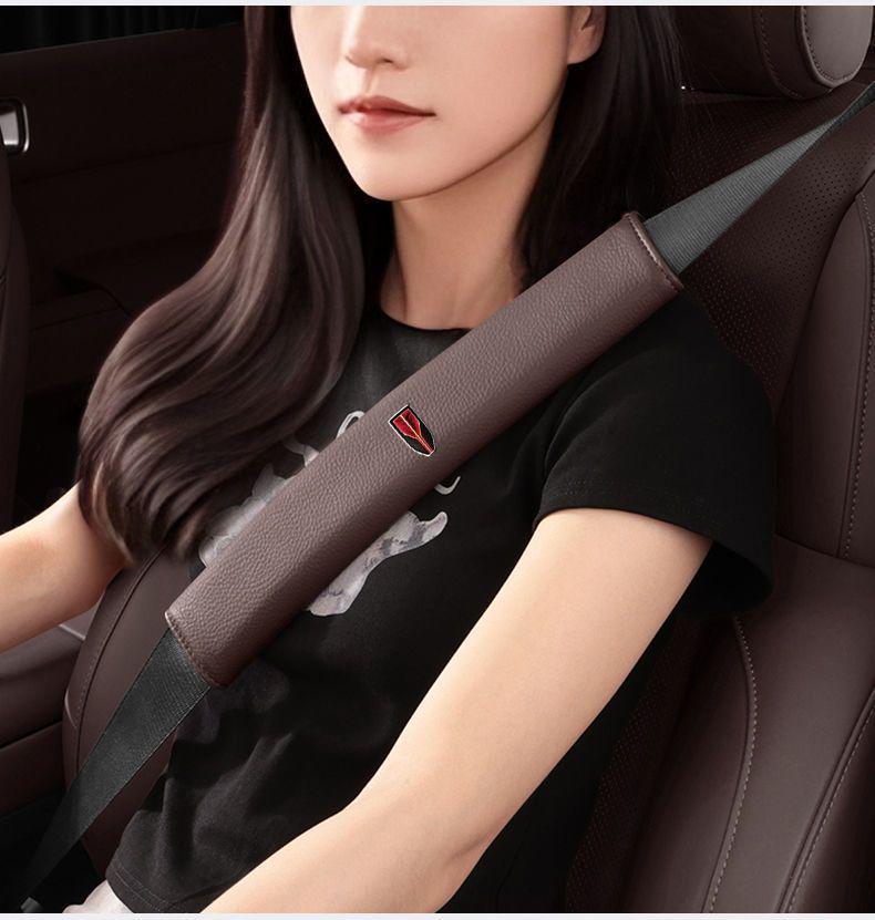 Hongqi Car Seat Belt Shoulder Pads: Anti-Choking and Anti-Wear Protection for H5, HS5, H6, HS7, H9, EQM5 Models