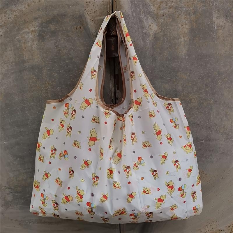 Eco-friendly Foldable Shopping Bag – Japanese & Korean Cartoon Design, Portable and Sturdy