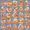 50 Original Chinese New Year Greetings for The Year of Horse China-Chic Red Waterproof Stickers