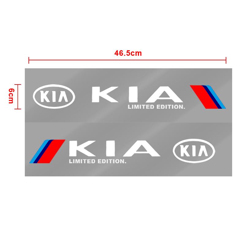 2pcs Car Side Body Sports 3D Sticker Decals Car Accessories For KIA Sportage Rio 3 Soul Optima Ceed Pro K5 K2 k6 K7 K8 Pride