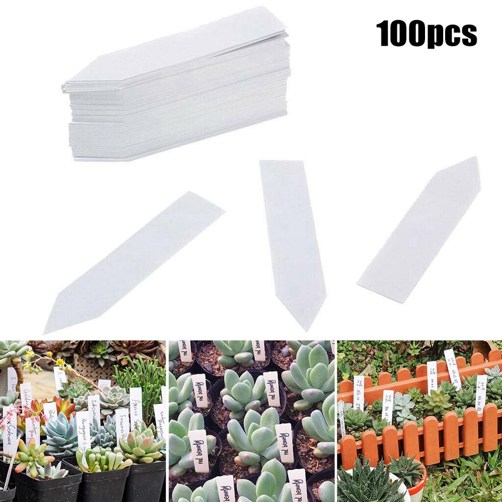 100pcs Plastic Plant Labels Reusable Garden Plants Marker Waterproof Plastic Nursery Plaques For Plants Tags Markers