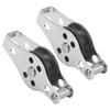 2pcs Pulley Block with Nylon Sheave Stainless Steel Rope Pulley Nylon Blocks for Kayak Boat