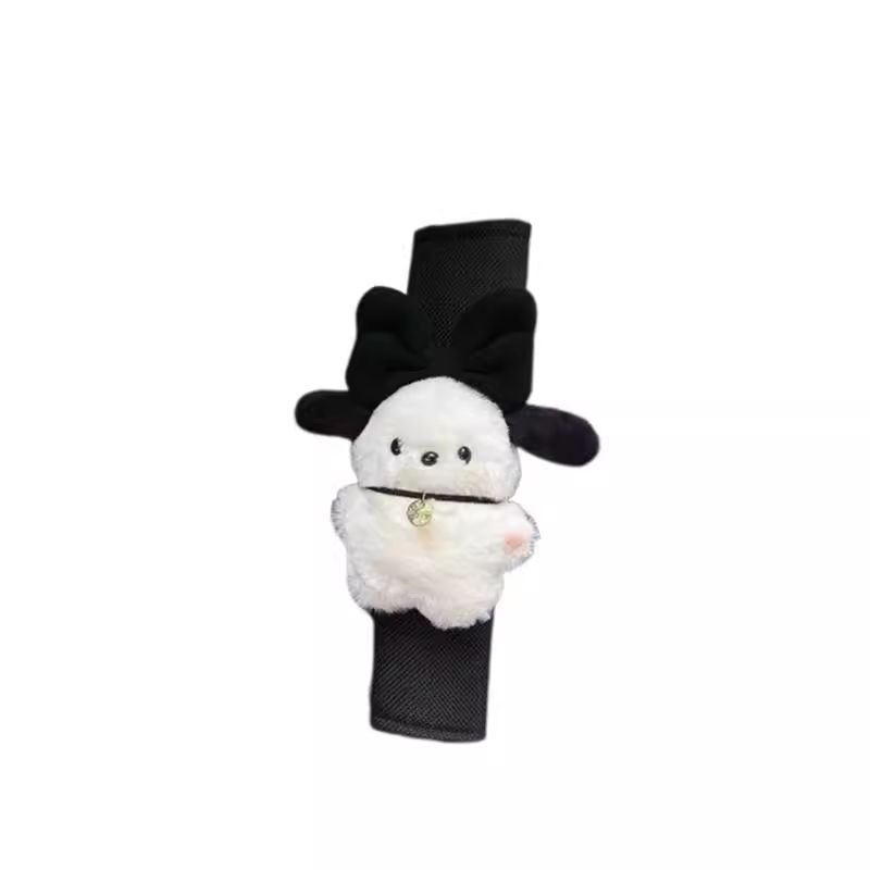 Japan Jzacyd Little Poodle Dog Car Seatbelt Shoulder Pad Cute Car Interior Accessories for Girls New Car Gift