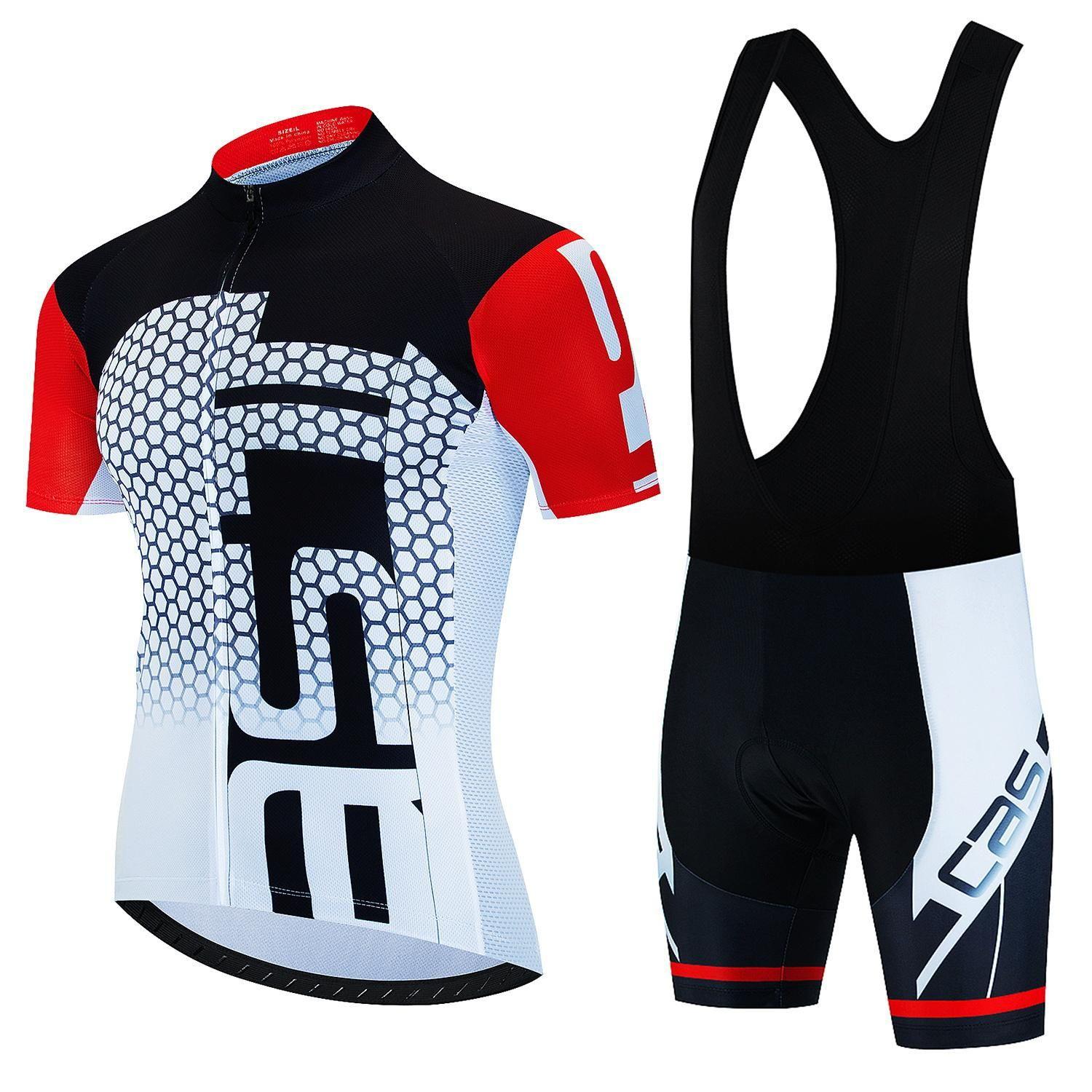 

Tour De France Cycling Suit Short-Sleeved Quick-Drying Breathable Suit Outdoor Road Mountain Bike Riding Equipment 4XL