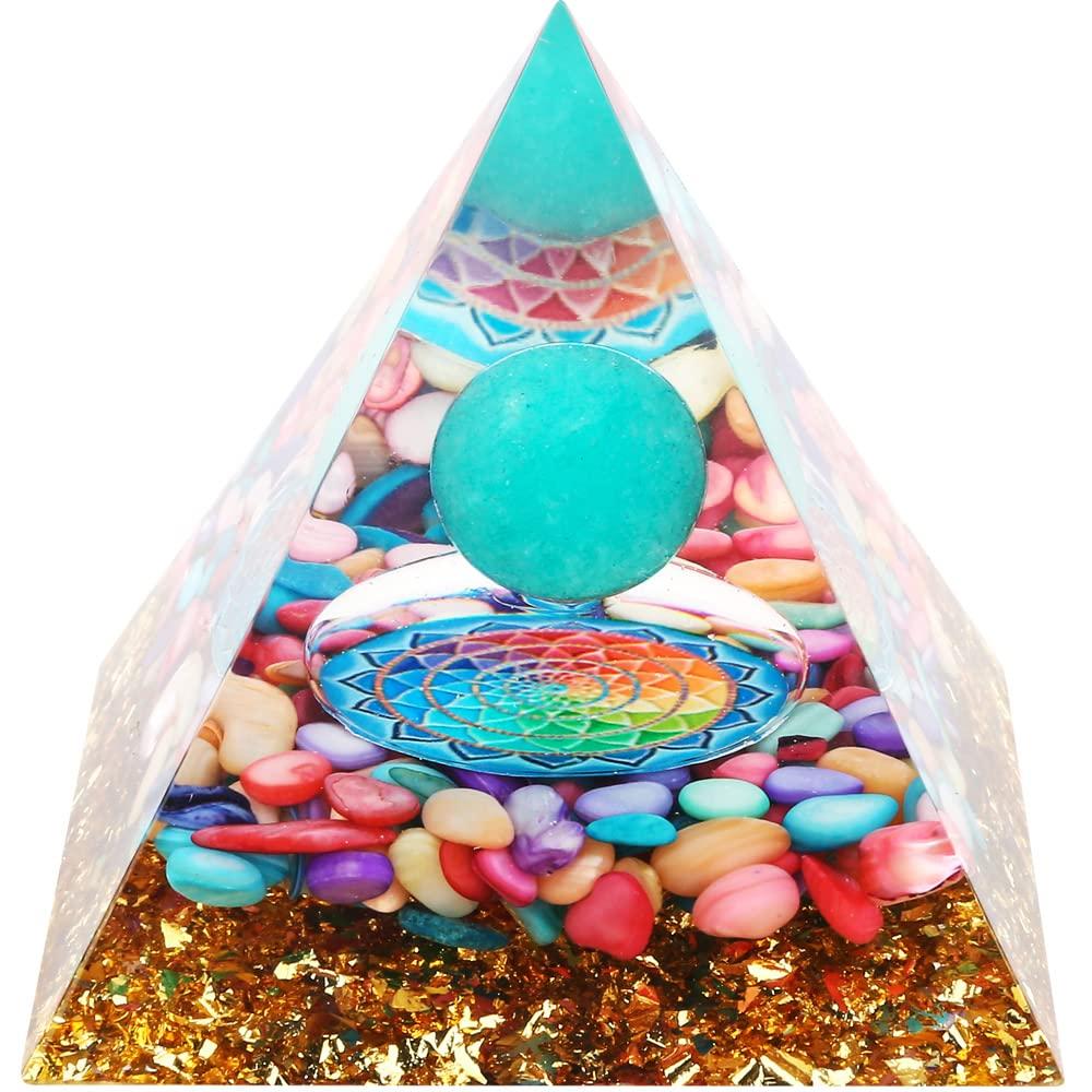 EnergyPower Orgonite Made with Natural Power Love Marriage Money Career Increased Monumental Increased Feng Higher Vibrational Mental Mind Pyramid