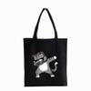 Dabbing Unicorn Panda anime Shopper bag Teenage students reusable canvas bag handbag bag Women's Shoulder tote bag Bolsas