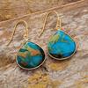 New Simple Holiday Bohemian Emperor Stone Water Drop Pendant Earrings Earrings European and American Popular Jewelry