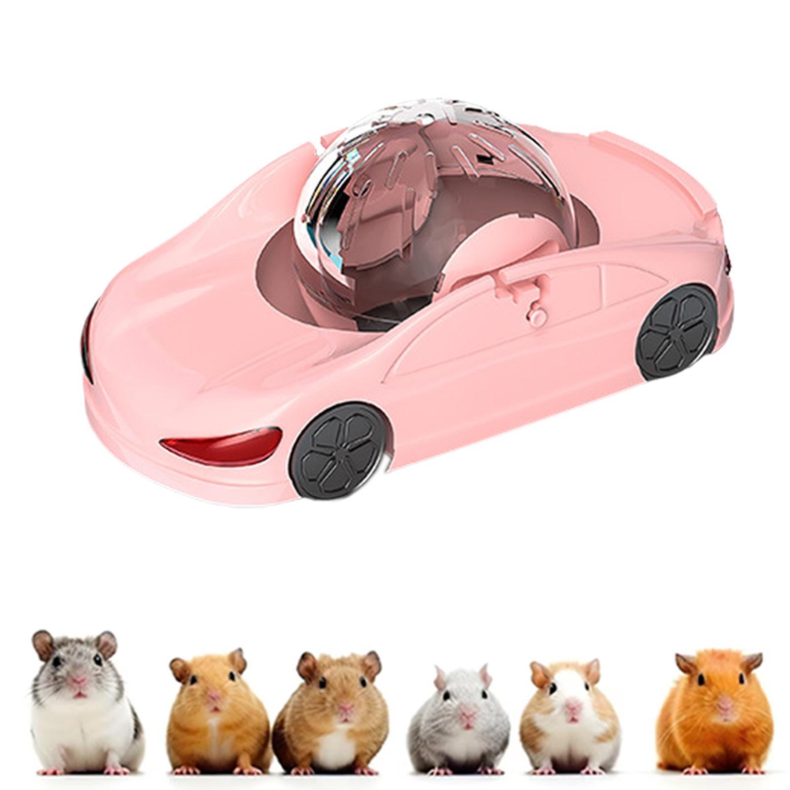 Wheel Funny Hamster Running Ball Rolling Toy Car Transparent Hamster Running Ball Hamster Exercise Wheel Durable Sports Design розовый