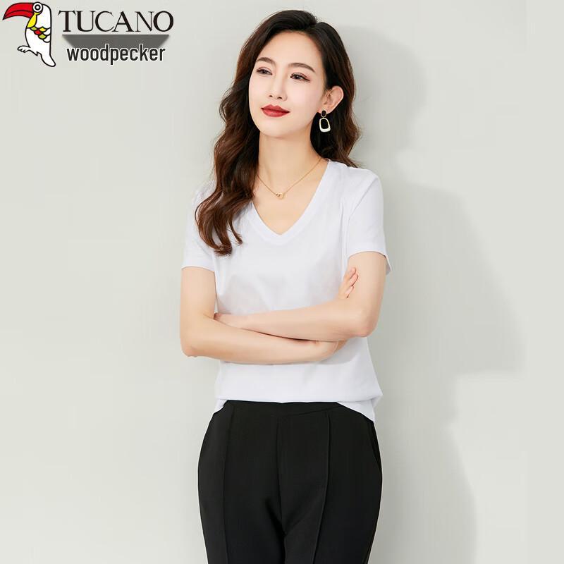Women's Cotton V-Neck Short Sleeve T-Shirt