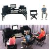 3 Pack 1:64 Scale Painted Figures for Christmas Dollhouse Director Setup