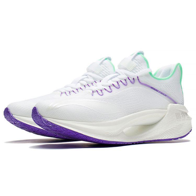 Li-Ning Essential Reflective Lightweight Breathable Rebound Low-Top Running Shoes Men Sneakers White Green ARRS003-13