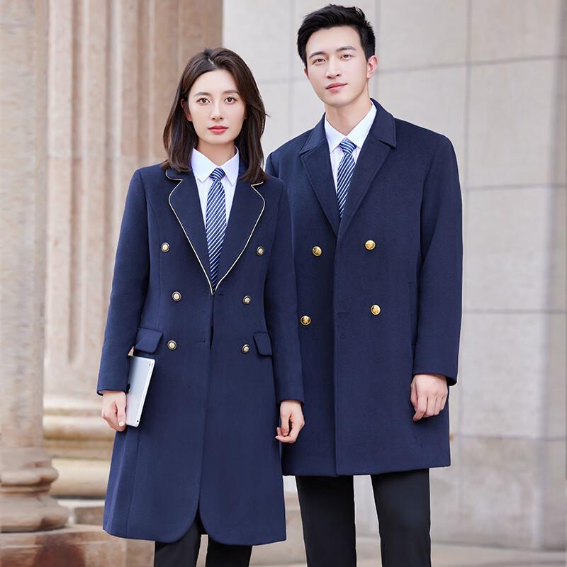 Tluoman Double-Breasted Padded Wool Blend Overcoat