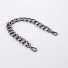 40cm Punk Metal Thick Chain Bag Shoulder Strap DIY Handbag Handles (Black)
