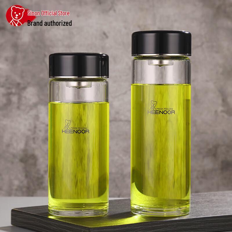 Xino Single-Layer High Borosilicate Glass Water Bottle