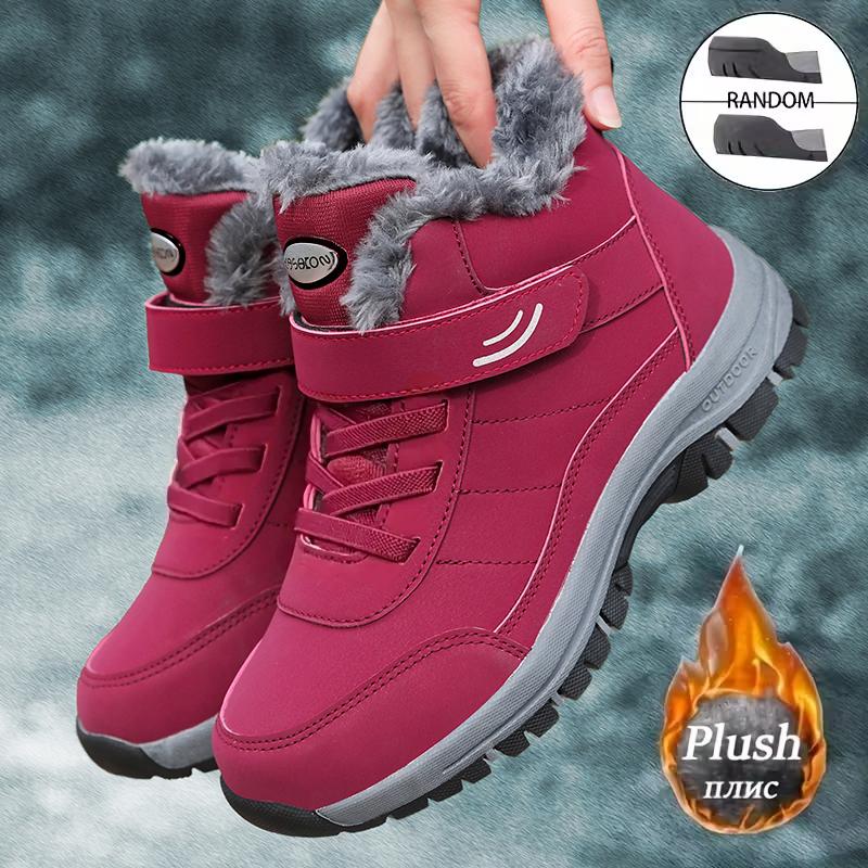 Outdoor Hiking Boots for Men Casual Winter Platform Shoes Keep Warm Men Boots Non-slip Winter Ankle Boots Comfort Walking Shoes