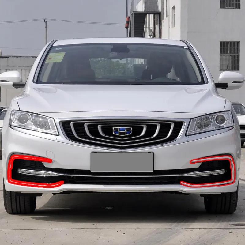 Geely BORUI Emgrand GT Противотуманная фара Яркая полоса Передняя решетка ABS Серебристая отделка LEFT
