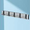 Thickened Invisible Hook 5 Hook Wall Mounted Coat Rack Folding Hideaway Coat Hooks Door Rear Key