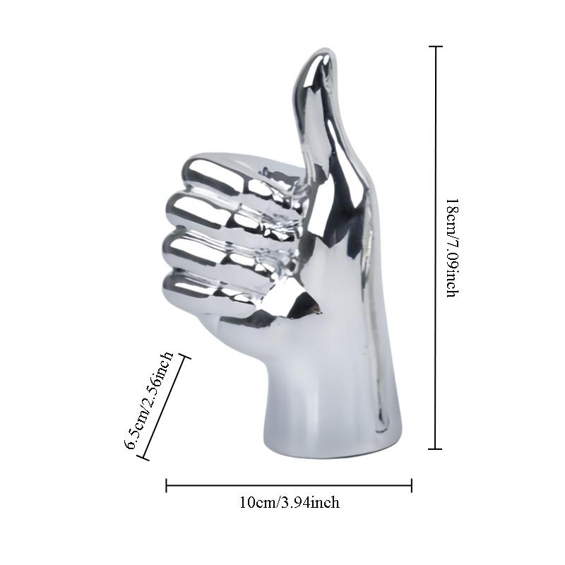 Personalisierte Geste Figur Galvanisierte Harz Hand Finger Licht Luxus Heimdeko Skulptur Moderne Kunst Wohnzimmer Ornament