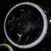 Steering Wheel Cover Glitter,Bling Bling Universal Non-Slip Shiny Colorful Car Steering Wheel Protector Car Decoration Accessories for Car Accessories