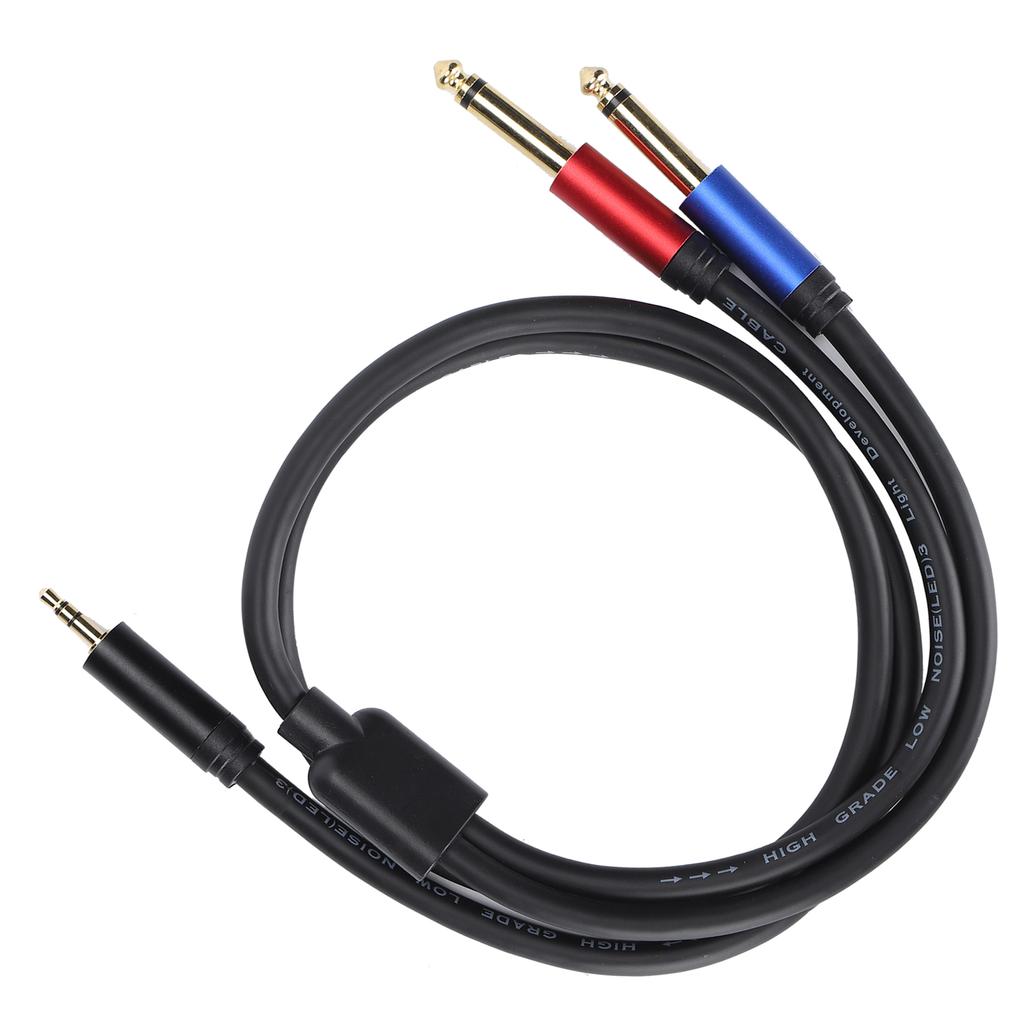 JORINDO JD6092 Dual 6,35mm Klinke auf 3,5mm Klinke Stereo Audio Kabel Y-Typ Verteilerkabel