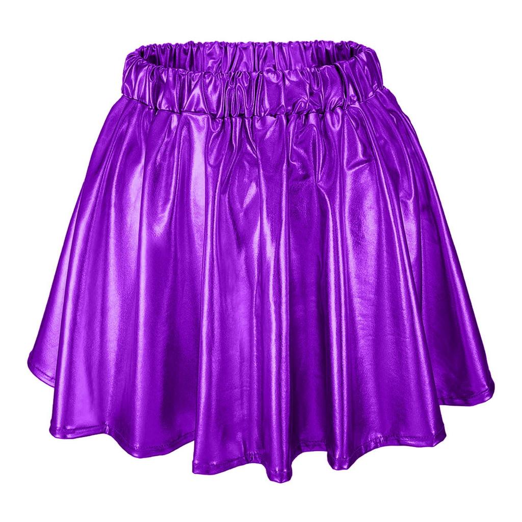 Women's Large Swing Skirt Stage Performance Costume Elastic Waist Pleated Skirt