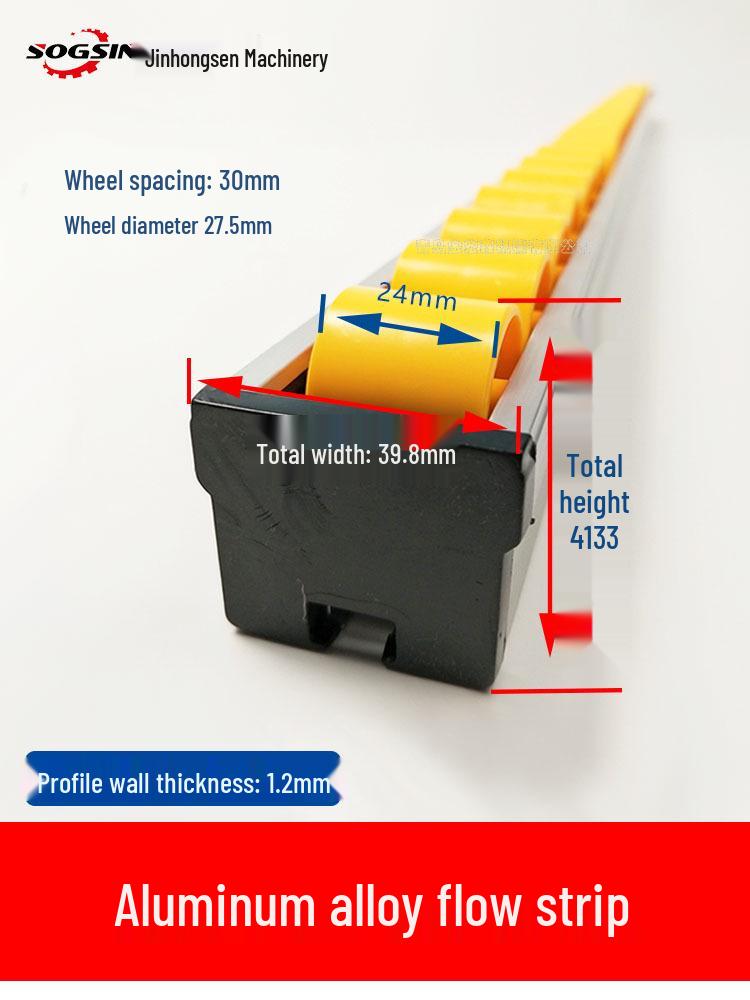 Aluminum Alloy Slide Rail Roller for Woodworking Saw Edge Banding