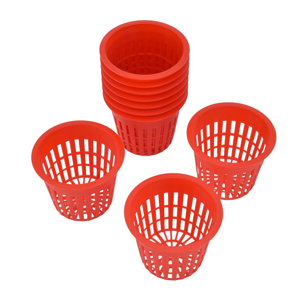 10PCS Planting Basket Plant Cultivation Basket Plastic Hydroponic Planting Mesh Cup for Garden