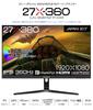 Herní monitor JAPANNEXT, 360 Hz, 1 ms, rozlišení Full HD 1920 x 1080, IPS panel, úhel osvětlení, 27 palců (HDMI/DisplayPort/VESA kompatibilní/modrá