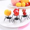 24PCS Cute Mini Ant Fruit Forks - Eco-Friendly Plastic Dessert Forks for Kids, Kitchen & Bar