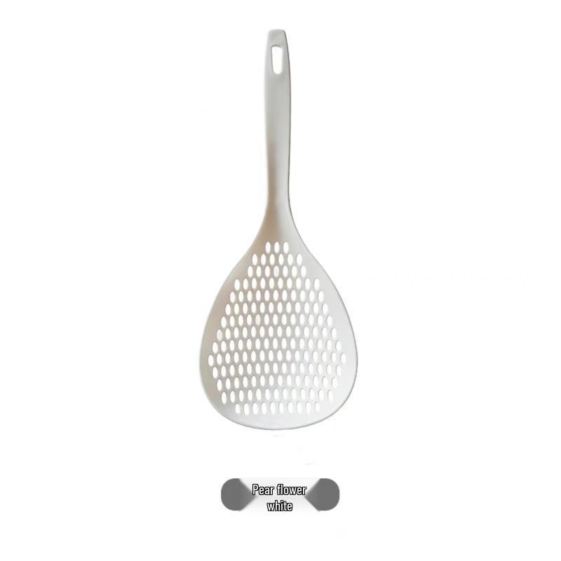 

Большое японское жаропрочное пластиковое сито и совок для пельменей, овощей и лапши White Noodle Spoon (unpackaged)