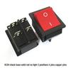 Rocker Power Reset Switch, 16A 250V, 4/6-Pin, 2/3-Position with Light, KCD4 Boat Shape