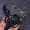Natural Abalone Shell Gemstone Copper Wire Wrap Cuff Bangle Adjustable ET-4664