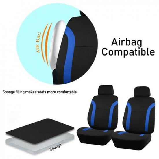 2 Front Seat Covers Fit For Most Car Car Accessories Interior Front Seat Covers