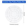 PATIKIL Ceramic Rotary Disc 9 x Spinning Pottery Trimming Rotary Trim Rounding Paint Craft Projects 0.2 cm, Tool, Trimmer, Stabilizer, Device, Spray,