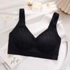 Plus Size Seamless Thin Push Up Wireless Sports Bra For Women