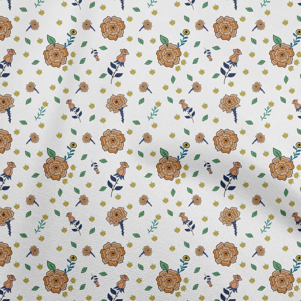 oneOone Cotton Flex Black Fabric Asian Retro Floral Craft Projects Decor Fabric Printed By The Yard 40 Inch