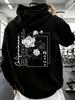 Streetwear Style Hoodie, Rose Floral And Inspirational Quote Print Design, Gym Fitness Casual Wear Autumn Winter, Gift for Boyfrie