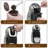 Eco-Friendly Reusable Coffee Pod Filter with Stainless Steel Mesh and Cleaning Brush  Coffee Machines for Sustainable Brewing