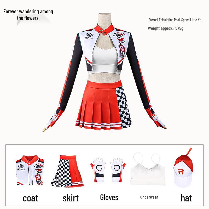 

Hu Tao Eternal Wuxia Cosplay Costume – Two-Dimensional Female Motorcycle Outfit XL