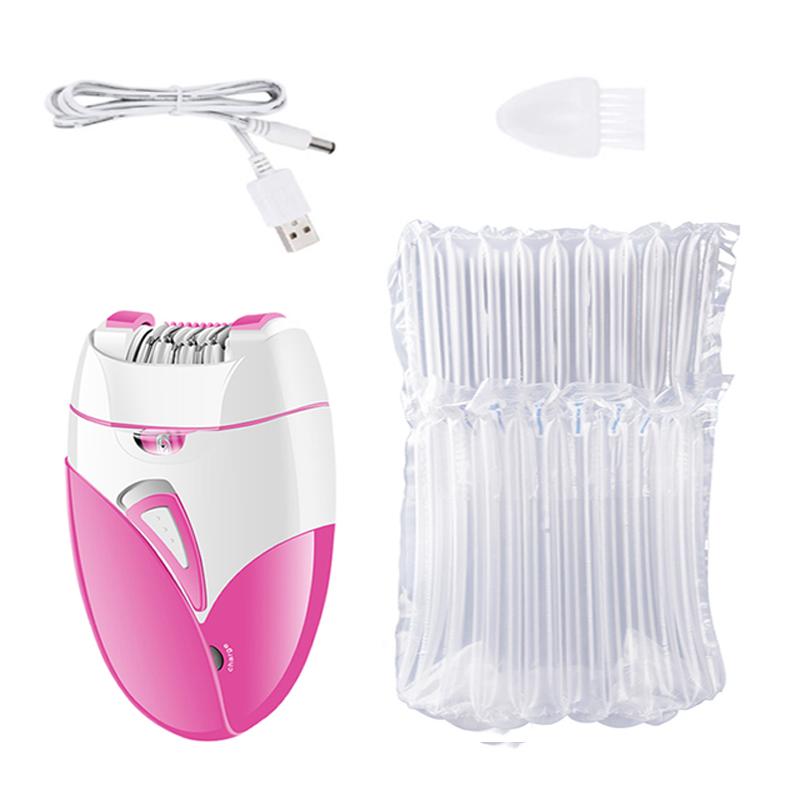 Portable Home Women Electric Epilator Rechargeable Lighted Hair Removal Device Underarm Leg Body