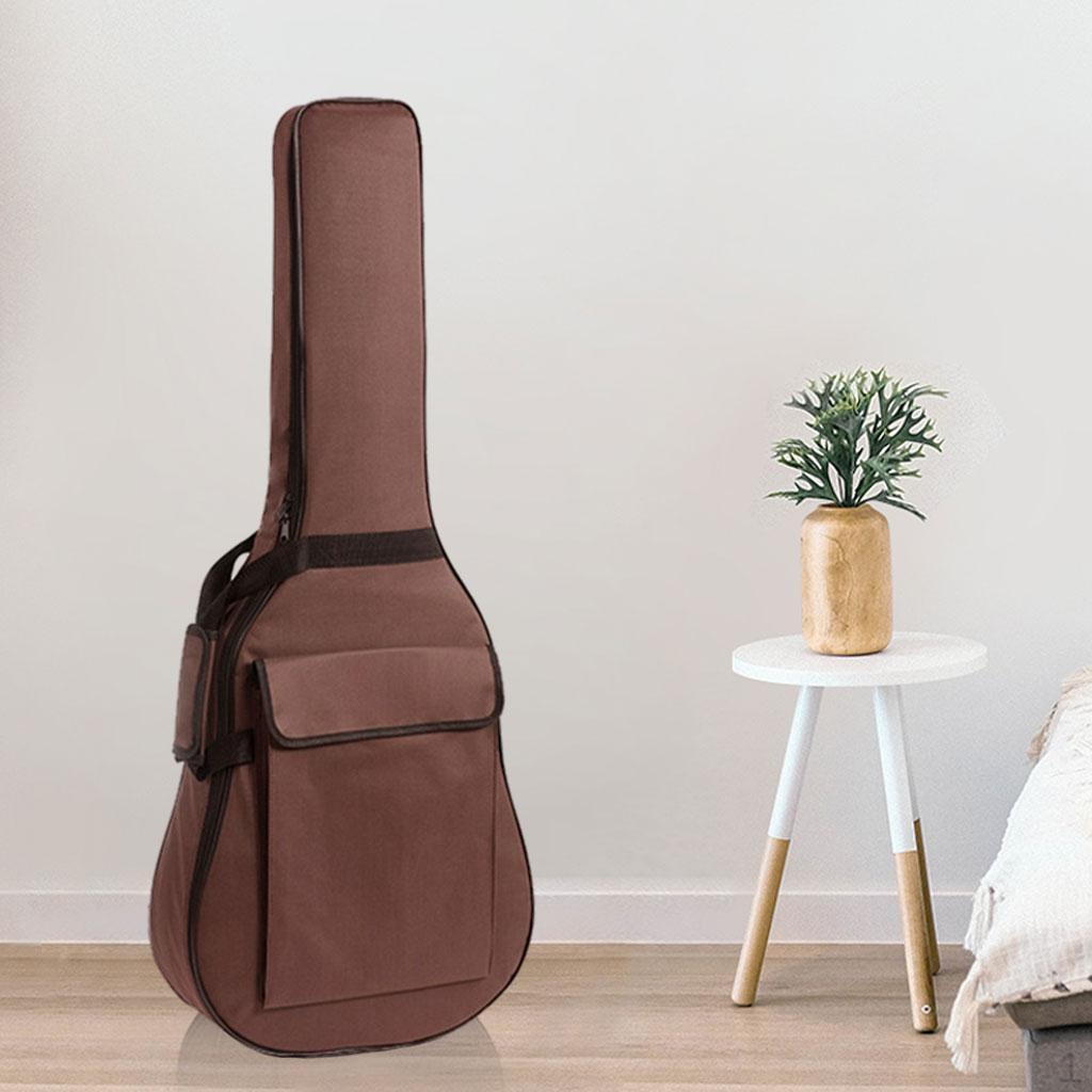 Acoustic Guitar Bag Oxford Cloth Dustproof Travel Carrying Backpack Double Shoulder Strap