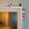 1 pièce Décoration de Cadre de Porte de Noël en Métal, Ornement Festif Suspendu avec Pendentifs pour Fête à Domicile, Cadeau d'Art Mural Moderne pour Porte Table