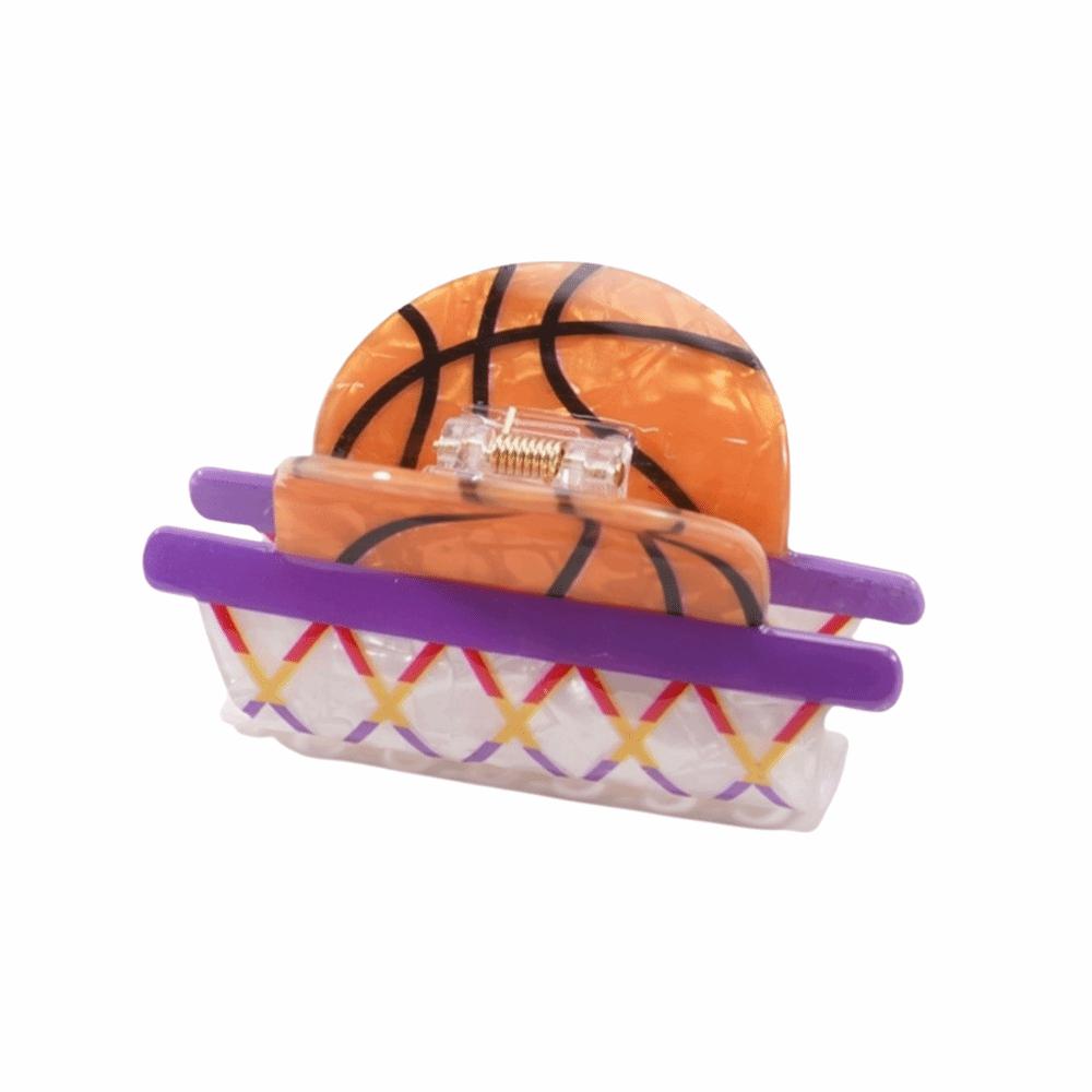 Trendy Style Sports Style Claw Clip Acrylic Material Football Hair Clip Party Style F