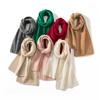 Women's 100% Pure Cashmere Scarf - Versatile, Warm, Solid Color for Autumn and Winter