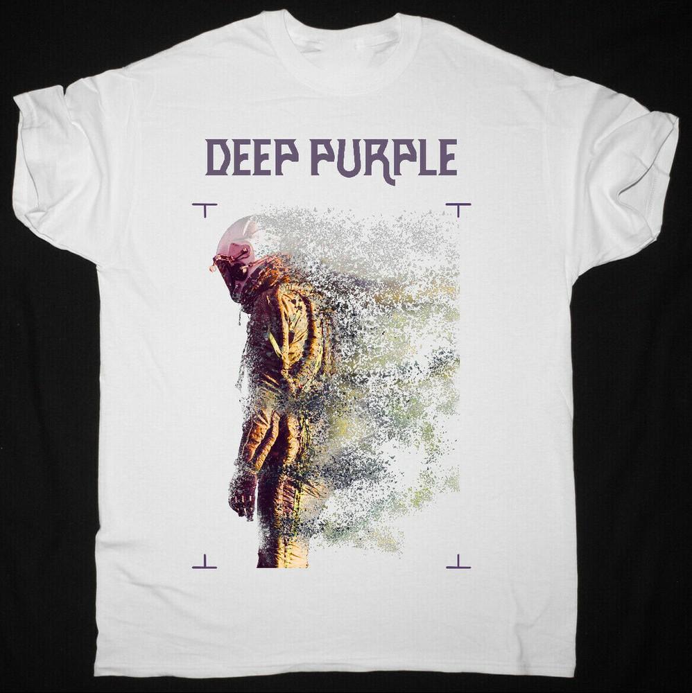 Vintage Deep Purple WHOOSH Short Sleeve White Men S-234XL  D453 Unisex T-Shirt L