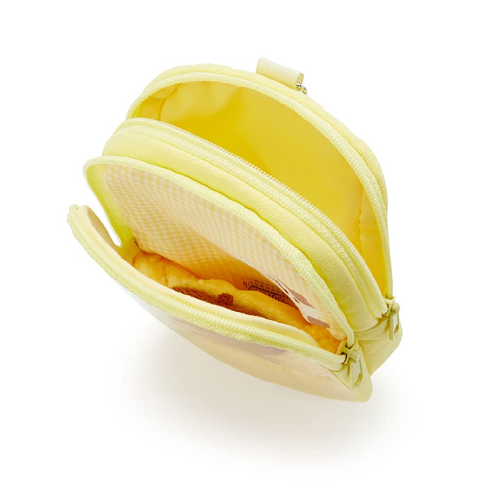 Sanrio Pompompurin Mini Pouch 15 x 11 x 137944 Charm, 2.8cm, Polyester,