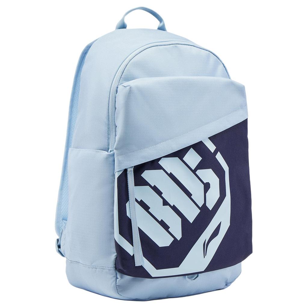 New LiNing BadFive Polyester Students Backpack Unisex Soft Matte Blue & Ore Blue ABSV413-2