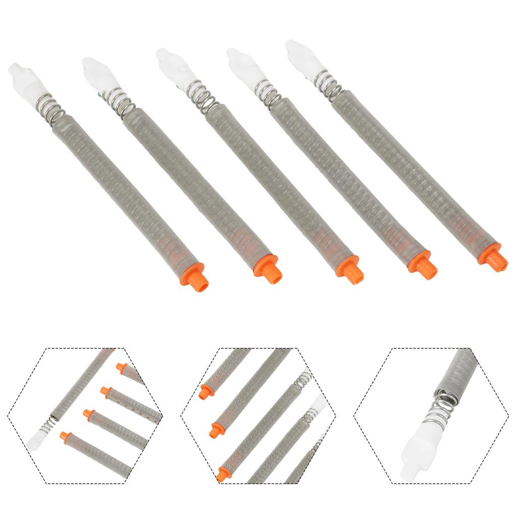 Spray Filters Airless Paint 127mm Length High quality SUS304 5PCS Air Tool Accessories FOR SG10 SG1 EF Sprayer