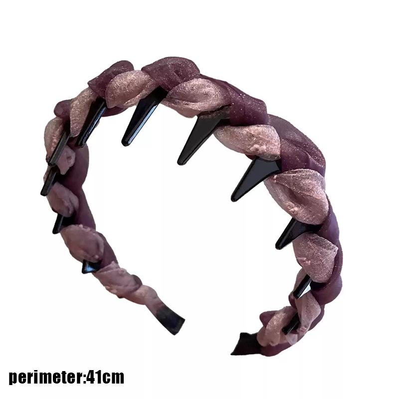 French Temperament Mesh Headband Korean Non-Slip Face Washing Headband Hairpin