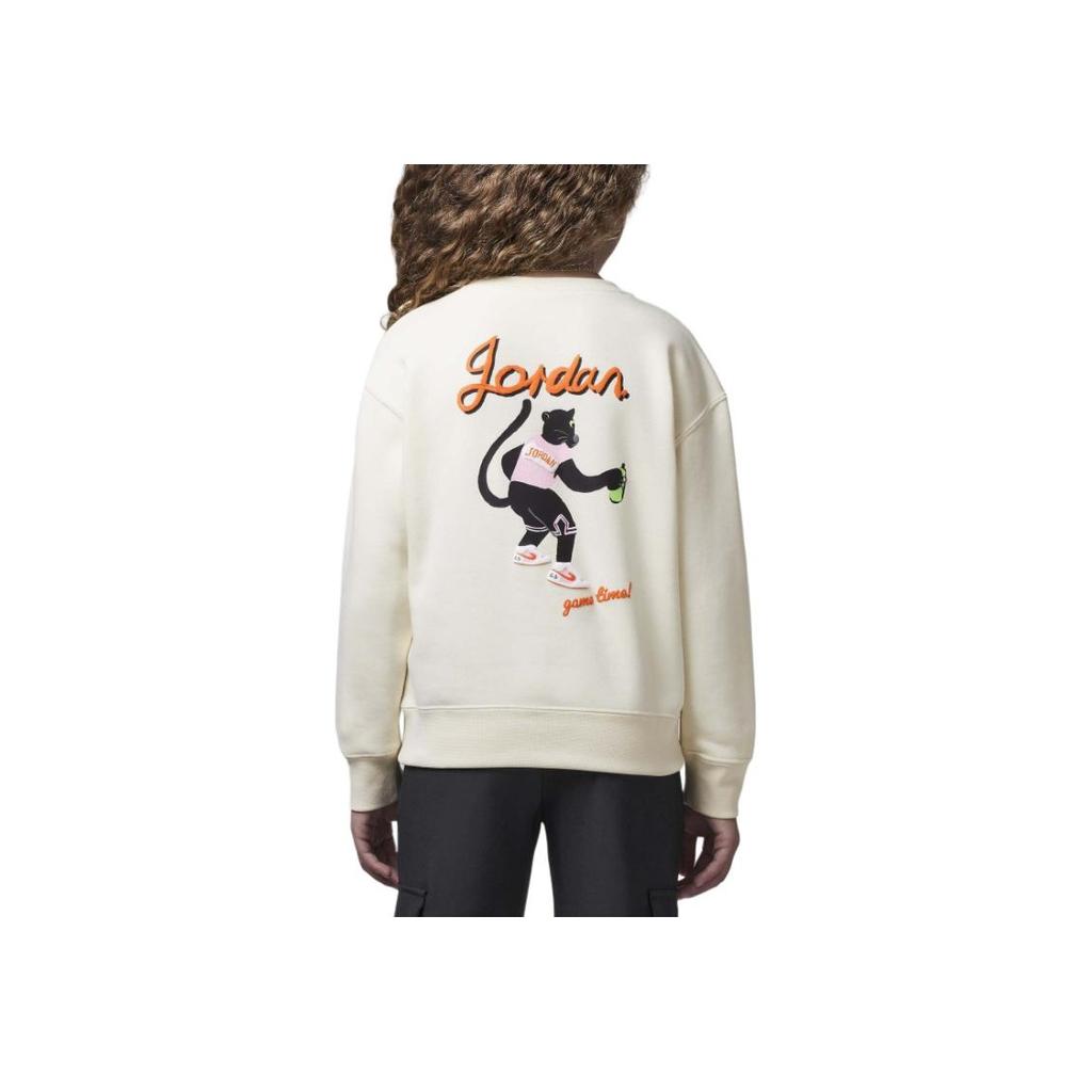 Jordan Game Time Comfortable Fashion Versatile Hoodie Kids Hoodies Coconut-Milk IB5834-113